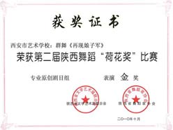 西安市艺术学校荣获第二届陕西舞蹈